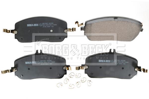 Jeu de 4 plaquettes de frein BORG & BECK ref. BBP2963
