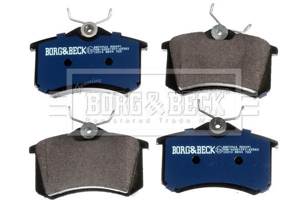 Juego de 4 pastillas de freno (Almohadilla de freno) BORG & BECK ref. BBP2964