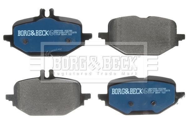 Jeu de 4 plaquettes de frein BORG & BECK BBP2980