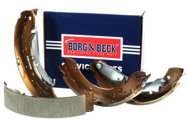 Jeu de 4 mâchoires de frein (Garniture de frein à tambour) BORG & BECK BBS6262