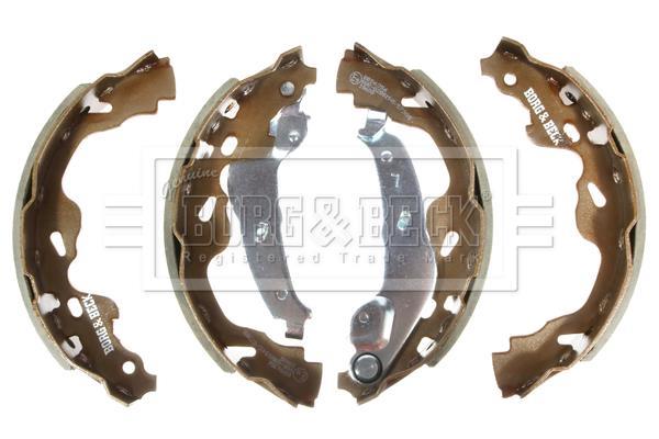 Jeu de 4 mâchoires de frein (Garniture de frein à tambour) BORG & BECK BBS6356
