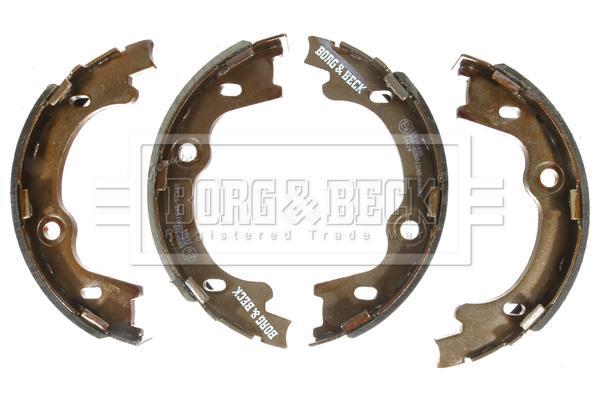 Jeu de 4 mâchoires de frein (Garniture de frein à tambour) BORG & BECK ref. BBS6400
