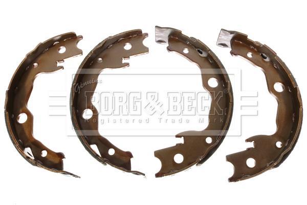 Jeu de 4 mâchoires de frein (Garniture de frein à tambour) BORG & BECK ref. BBS6403