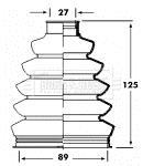Soufflet de cardan BORG & BECK ref. BCB2358