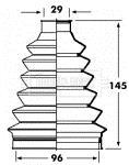 Soufflet de cardan BORG & BECK ref. BCB2361