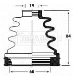 Soufflet de cardan BORG & BECK ref. BCB2800