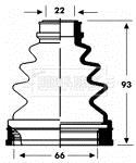 Soufflet de cardan BORG & BECK ref. BCB2805
