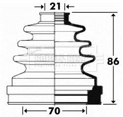 Soufflet de cardan BORG & BECK ref. BCB2899