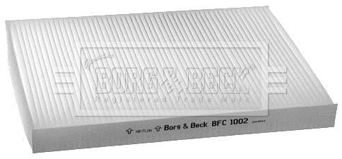 Filtre d'habitacle (Filtre à pollen) BORG & BECK ref. BFC1002