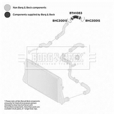 Durite de turbocompresseur (Durite de turbo) BORG & BECK BTH1083