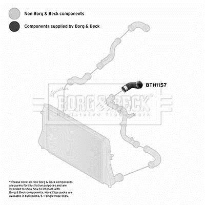 Durite de turbocompresseur (Durite de turbo) BORG & BECK BTH1157