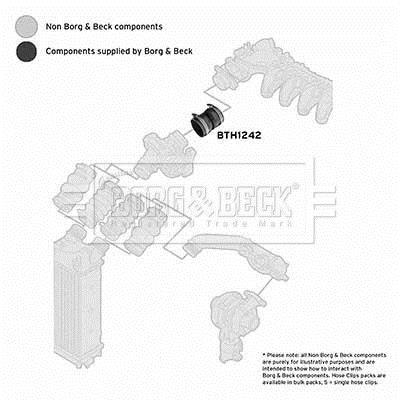 Durite de turbocompresseur (Durite de turbo) BORG & BECK BTH1242
