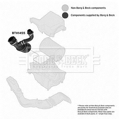 Durite de turbocompresseur (Durite de turbo) BORG & BECK BTH1455