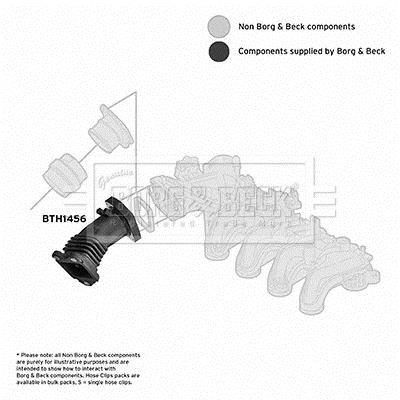 Durite de turbocompresseur (Durite de turbo) BORG & BECK BTH1456