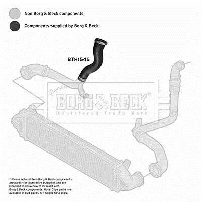Durite de turbocompresseur (Durite de turbo) BORG & BECK BTH1545