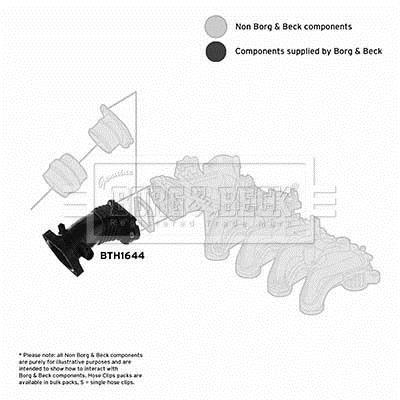 Mangueira do turbocompressor BORG & BECK ref. BTH1644