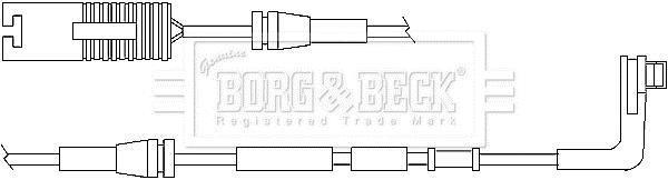 Contacteur de témoin d'usure (Témoin d'usure plaquettes) BORG & BECK ref. BWL3015