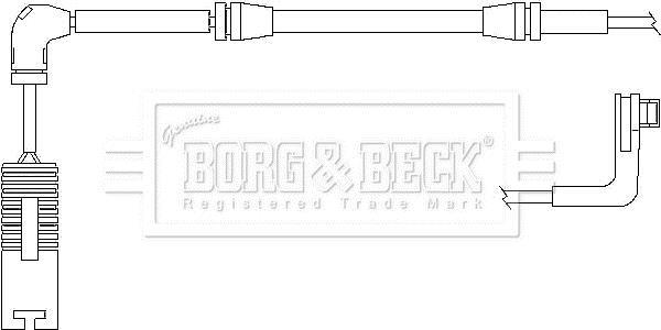 Contacteur de témoin d'usure (Témoin d'usure plaquettes) BORG & BECK ref. BWL3025