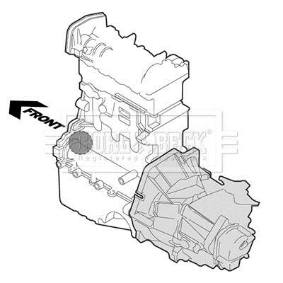 Suporte do motor BORG & BECK ref. BEM3634