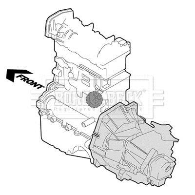 Support moteur (Silent bloc moteur) BORG & BECK BEM4125