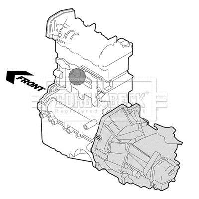 Support moteur (Silent bloc moteur) BORG & BECK BEM4158