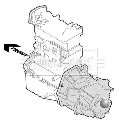Support moteur (Silent bloc moteur) BORG & BECK ref. BEM3280