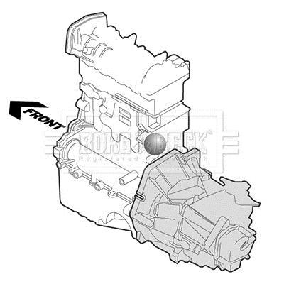 Support moteur (Silent bloc moteur) BORG & BECK ref. BEM4068