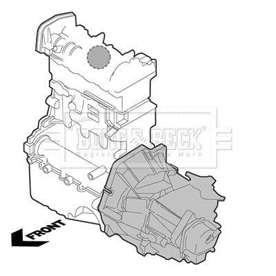 Support moteur (Silent bloc moteur) BORG & BECK ref. BEM3846