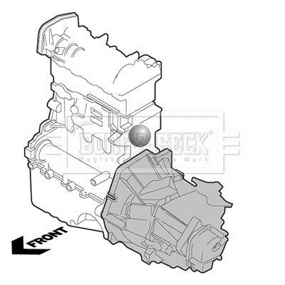 Support moteur (Silent bloc moteur) BORG & BECK ref. BEM4243