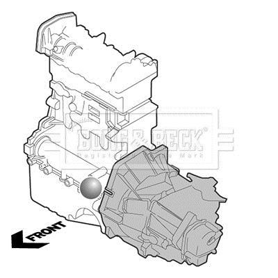 Support moteur (Silent bloc moteur) BORG & BECK BEM3362
