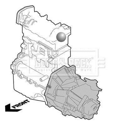 Support moteur (Silent bloc moteur) BORG & BECK ref. BEM4232