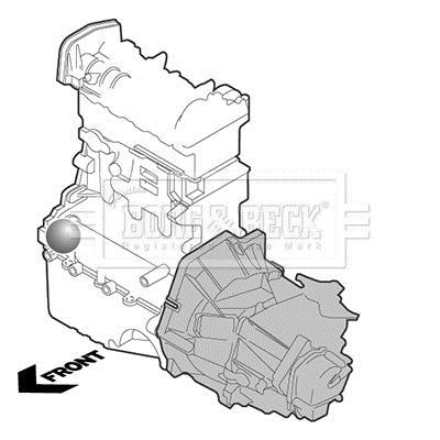 Support moteur (Silent bloc moteur) BORG & BECK ref. BEM4462