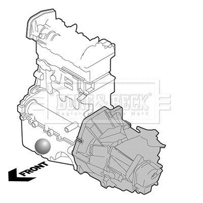 Support moteur (Silent bloc moteur) BORG & BECK BEM4112