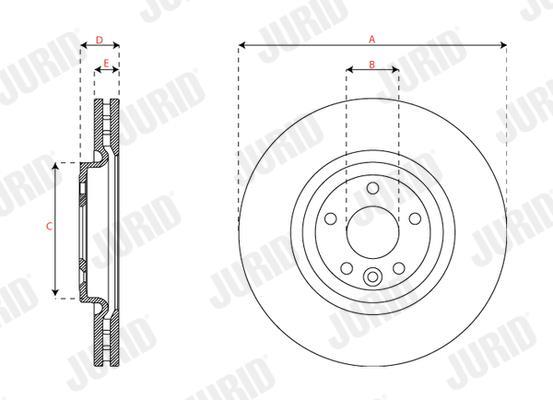 Disques de frein JURID 563347JC-1