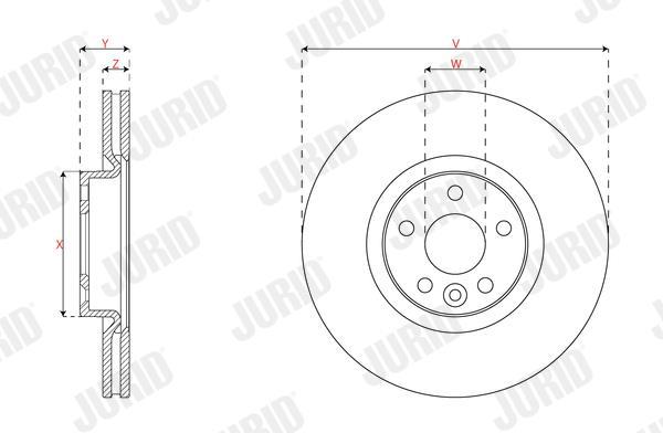 Disques de frein JURID 563400JC