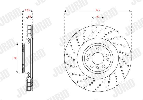 Disques de frein JURID 563483JC-1