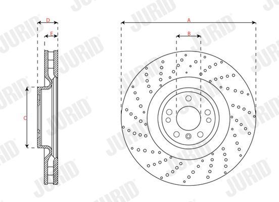 Disques de frein JURID 563483JC-1