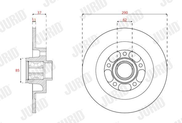 Disques de frein JURID 563557JC-1