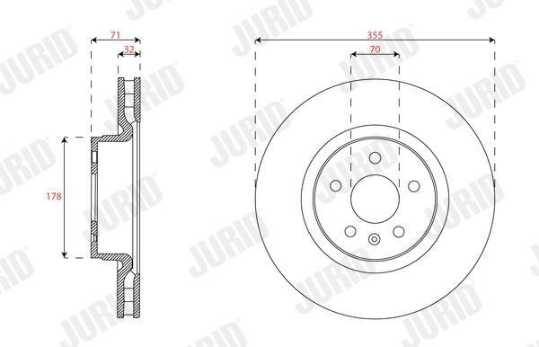 Disques de frein JURID 563656JC-1