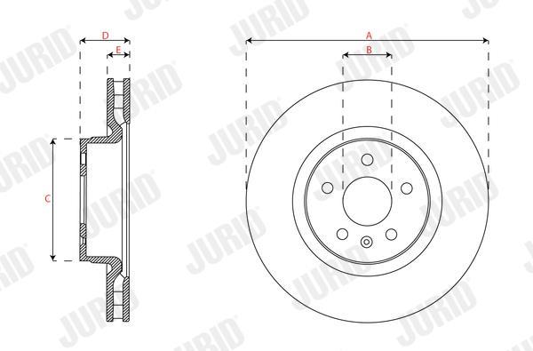 Disques de frein JURID 563656JC-1