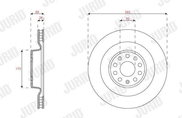 Disques de frein JURID 563657JC-1
