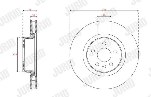 Disques de frein JURID 563660JC-1