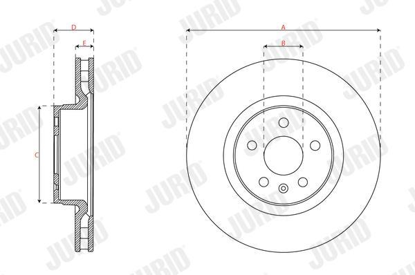Disques de frein JURID 563660JC-1