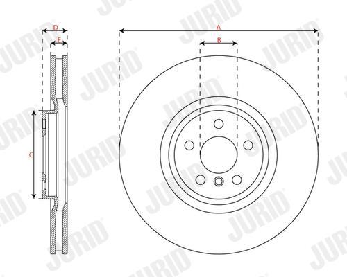 Disques de frein JURID ref. 563669JC-1