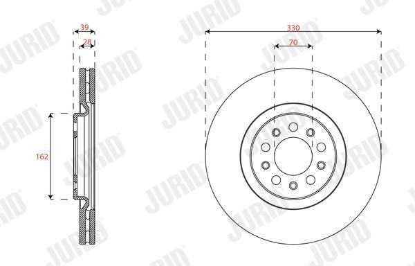 Disques de frein JURID ref. 563683JC-1