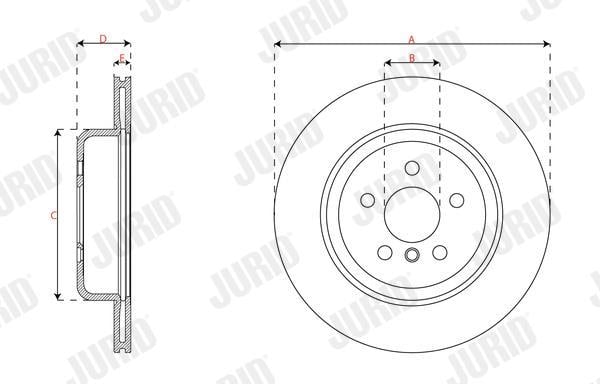 Disques de frein JURID ref. 563686JC-1