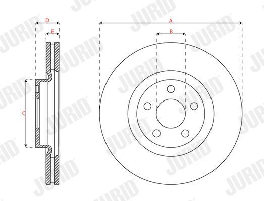 Disques de frein JURID 563702JC