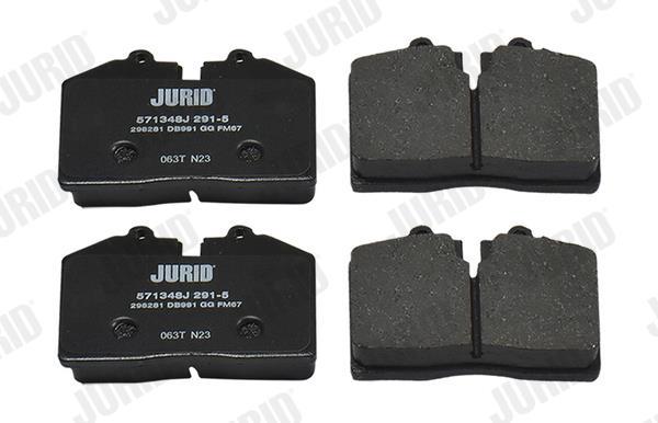 Jeu de 4 plaquettes de frein JURID ref. 571348J
