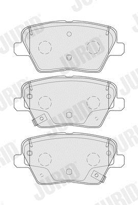 Jeu de 4 plaquettes de frein JURID ref. 574074J