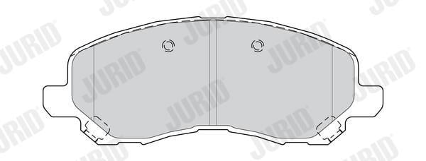 Jeu de 4 plaquettes de frein JURID ref. 574082J